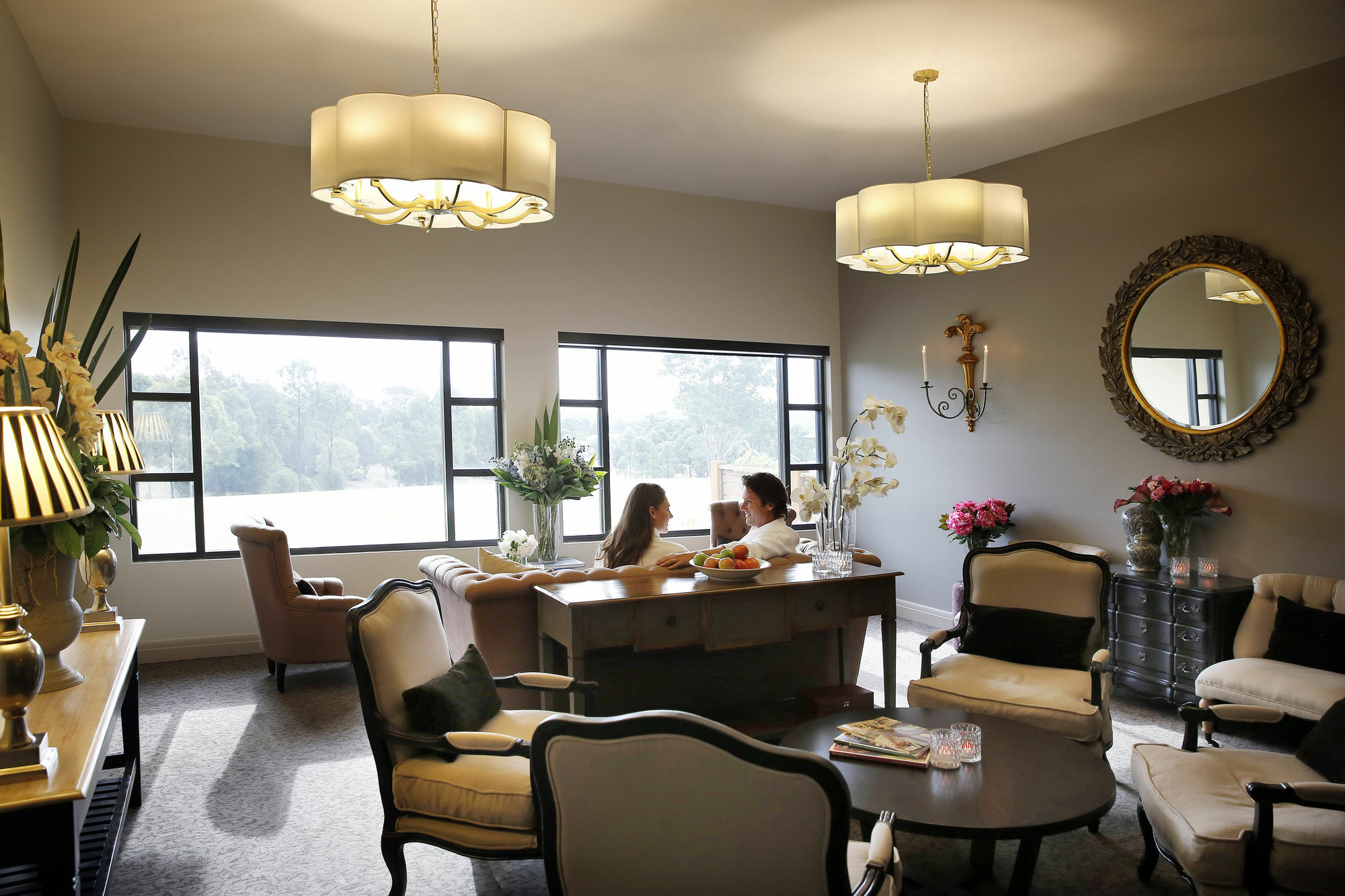 Chateau Elan At The Vintage Pokolbin Exteriör bild The interior of the clubhouse at the 2009 Women's British Open